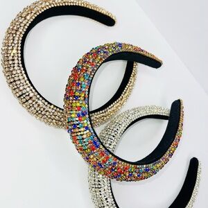 Elegant Multicolor Crystal Headbands